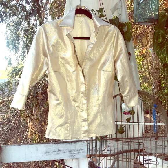 💫✨🌜Green or Gold Space Witch Pinup Blouse🌛✨💫 - Picture 1 of 6